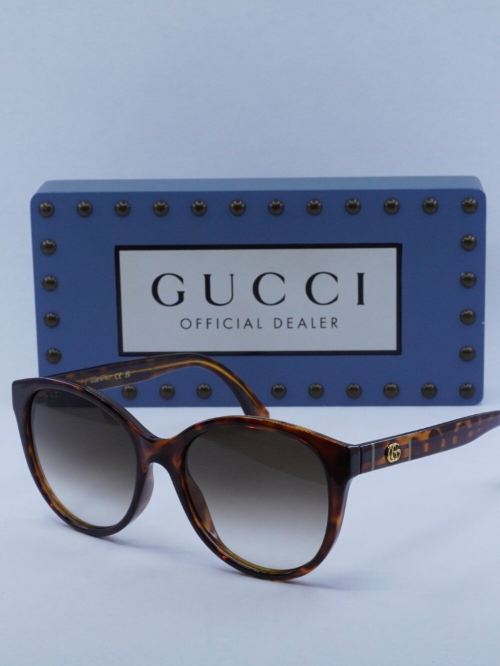 Gucci GG0631S 002 Round Sunglasses - Havana / Brown